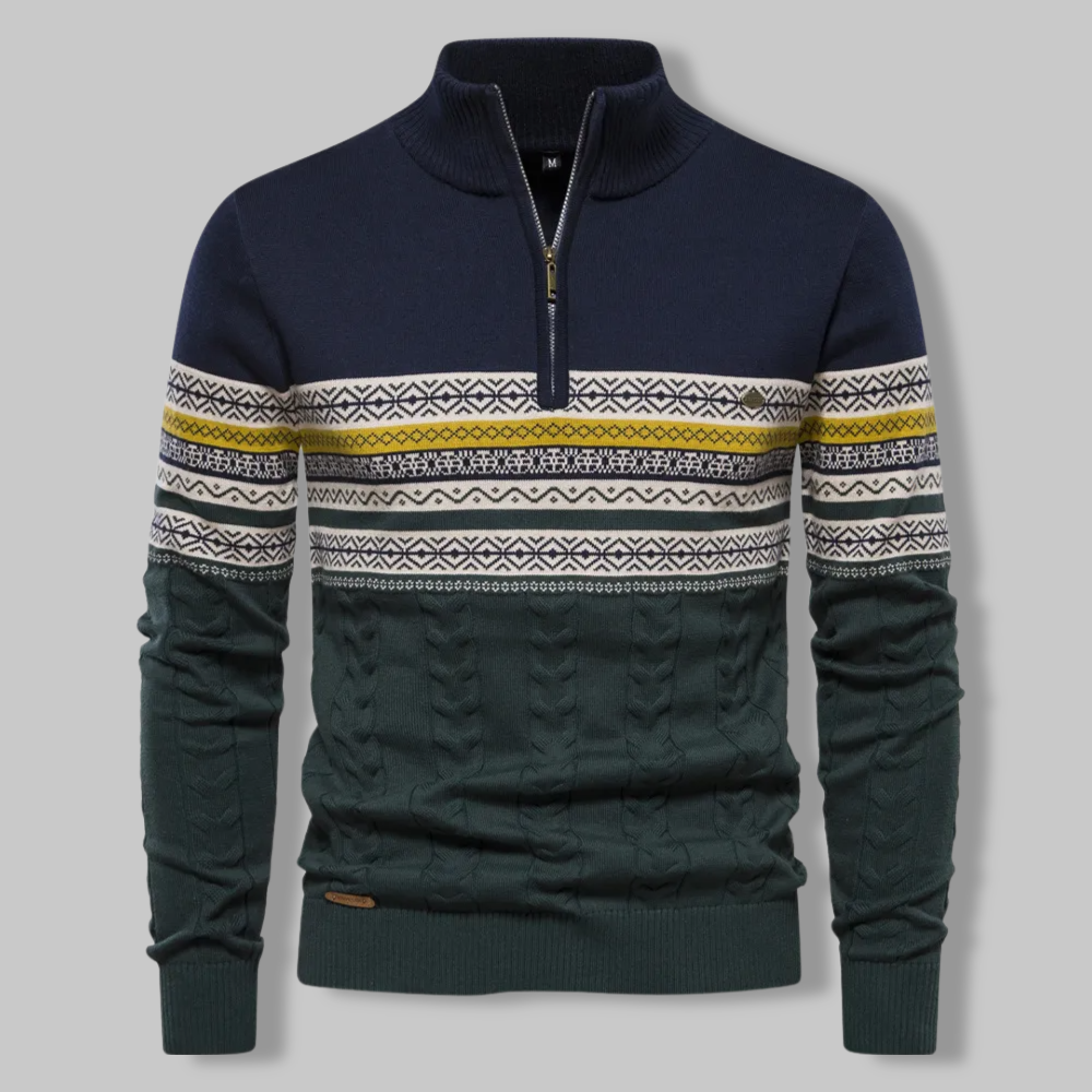 Alpina jumper with quarter zip