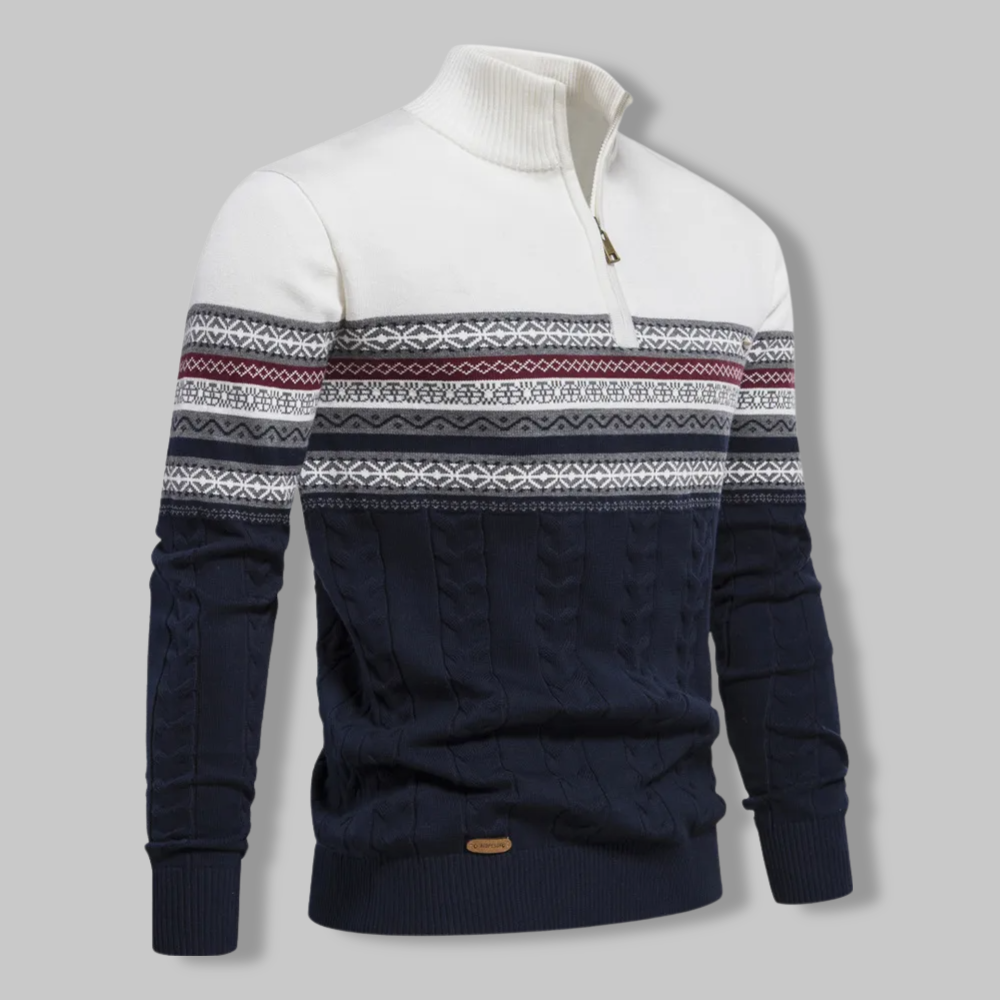 Alpina jumper with quarter zip
